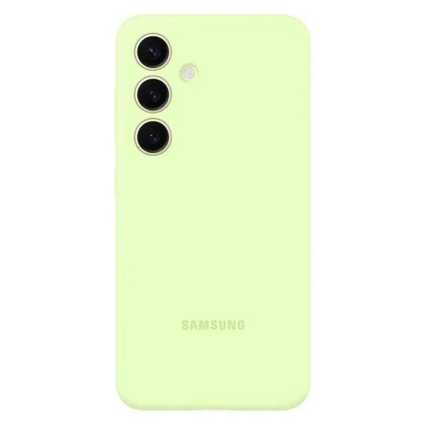 Samsung Galaxy S24 szilikon tok, Világos zöld