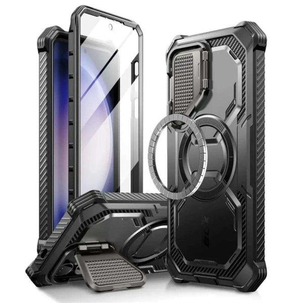 Telefontok, Samsung Galaxy S24 + Fólia, I-Blason Armorbox MagSafe, Fekete