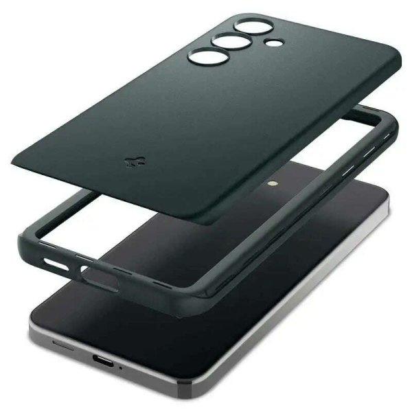 Spigen Thin Fit vékony tok kompatibilis a Samsung Galaxy S24 Green telefonnal