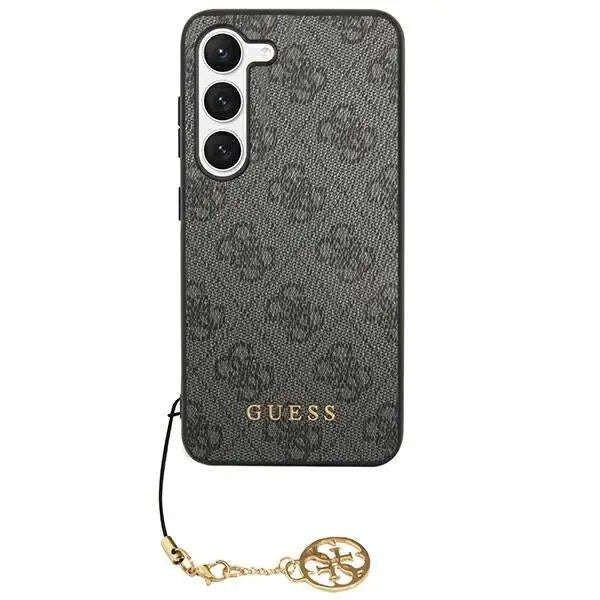 Védőtok függő 4G Charms Collection, Guess, Samsung Galaxy S24 Ultra
készülékkel kompatibilis, Ökológiai bőr, Fekete