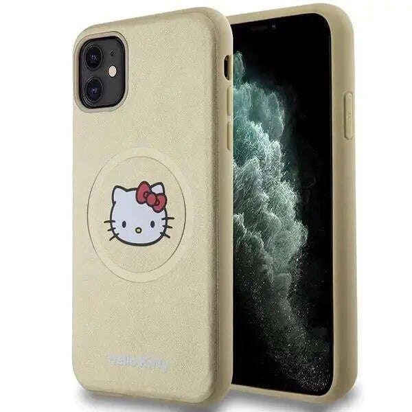 Hello Kitty Leather Kitty Head MagSafe - iPhone 11 telefontok arany