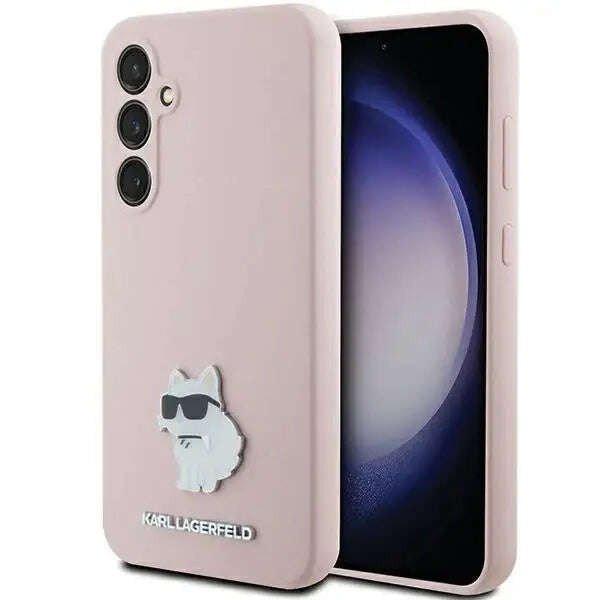 Védőtok, Karl Lagerfeld, Samsung Galaxy S23 FE-vel kompatibilis, szilikon,
rózsaszín