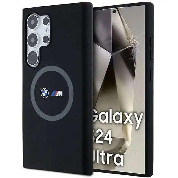 Telefontok, BMW, Big Logo MagSafe, TPU/Szilícium, Fekete, Kompatibilis Samsung
Galaxy S24 Ultra S928