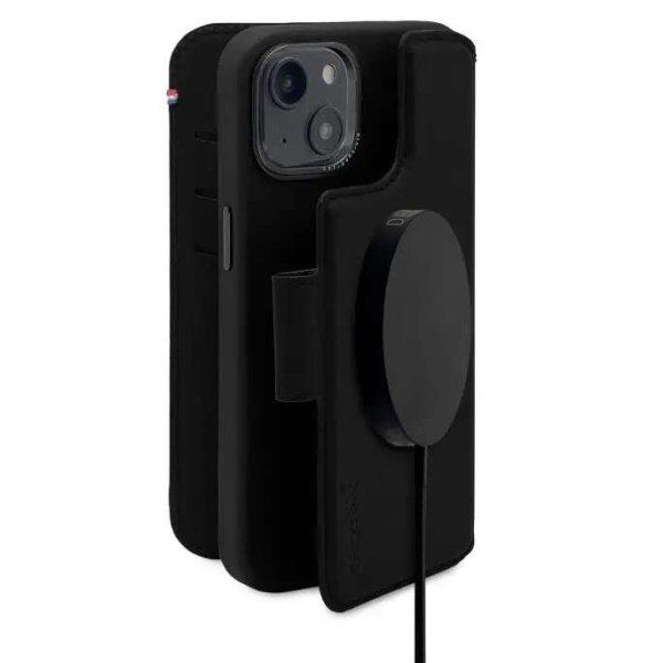 Decoded levehető pénztárca MagSafe valódi bőr tok, kompatibilis az iPhone
14 Black készülékkel