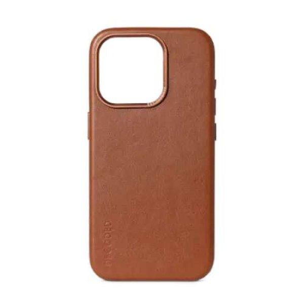 Decoded MagSafe kompatibilis bőrtok, iPhone 15 Pro készülékhez, barna