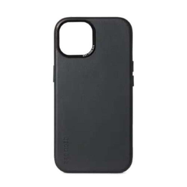 MagSafe kompatibilis dekódolt bőrtok iPhone 15 Plus készülékhez, fekete