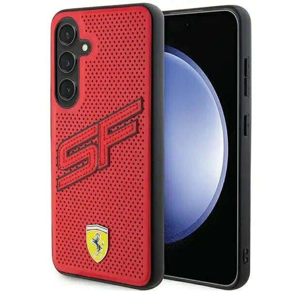 Samsung Galaxy S24 Ultra, Ferrari, TPU/polikarbonát/ökológiai bőr, piros
telefontok kompatibilis