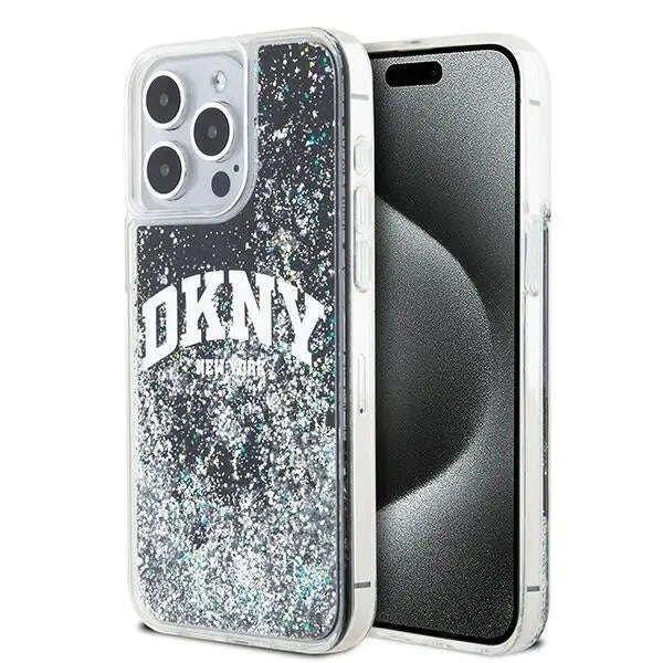 DKNY Liquid Glitter Big Logo tok, amely kompatibilis az iPhone 14 Pro Max Black
telefonnal