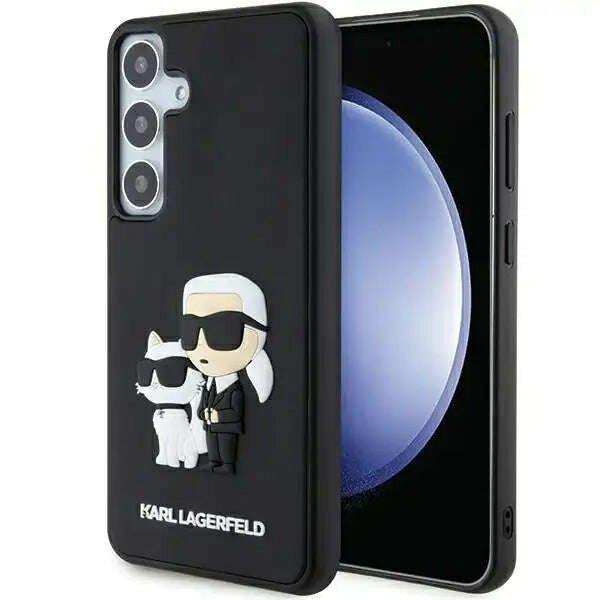 Karl Lagerfeld szilikon 3D gumi Karl&Choupette tok Samsung Galaxy S24
készülékhez, fekete
