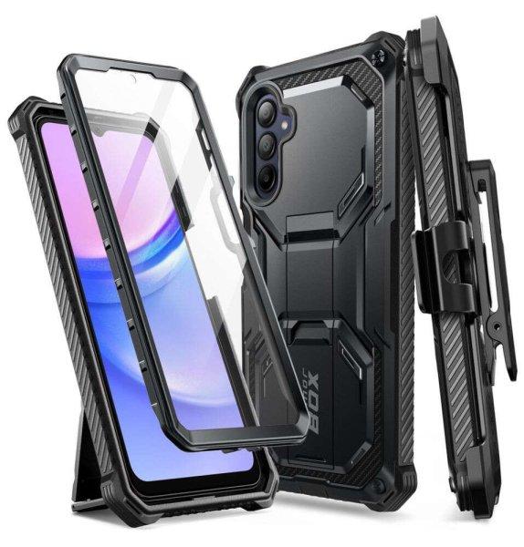 Supcase Iblsn Armorbox tok Samsung Galaxy A15 4G/5G fekete telefonhoz