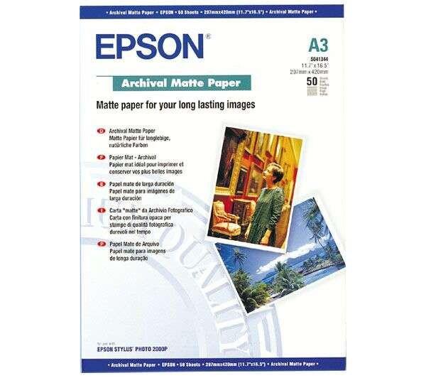 Epson Archival Matte papír | 192g | A3 | 50 lap