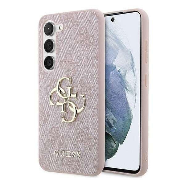 Guess 4G Big Metal Logo Samsung Galaxy A55 hátlap tok, rózsaszín