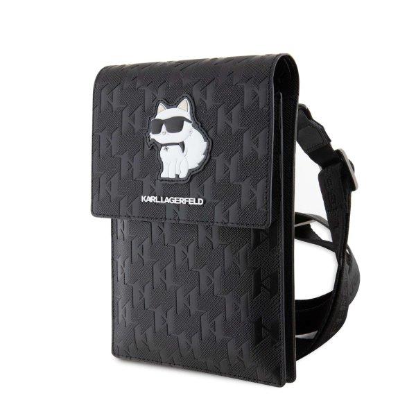 Karl Lagerfeld Saffiano Monogram Choupette NFT telefontáska - Fekete
(KLWBSAKHPCK)