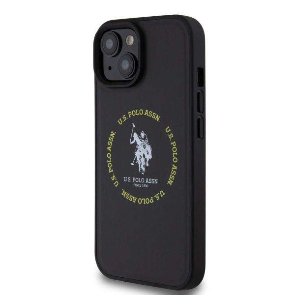 U.S. Polo iPhone 15 Hátlapvédő Tok - Fekete