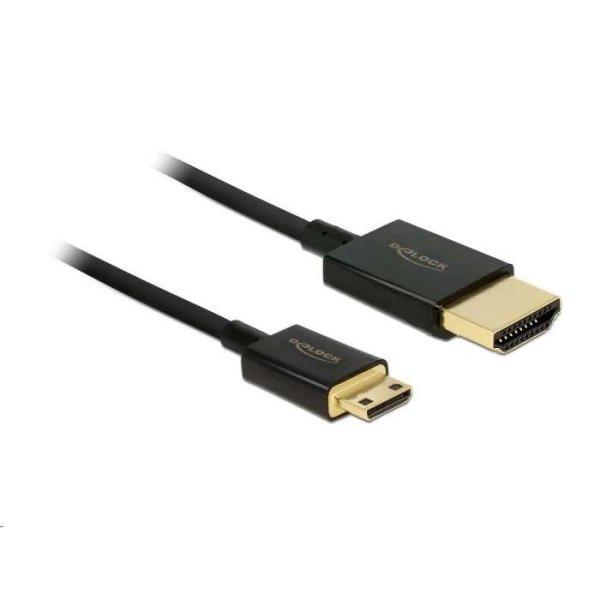 Delock 84780 High Speed HDMI-kábel Ethernettel - HDMI-A -> HDMI Mini-C, 3D,
4.5m