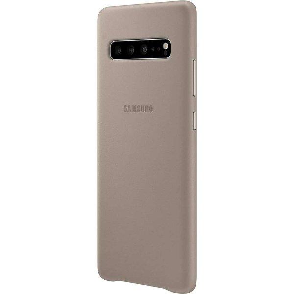 Samsung Galaxy S10 5G gyári Bőr Tok - Szürke (Bontott)
(EF-VG977LJEGWW/bontott)