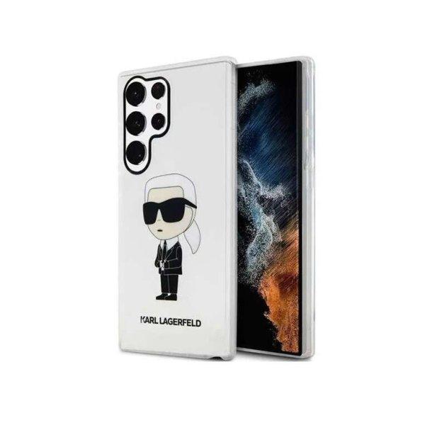Karl Lagerfeld Ikonik Samsung Galaxy S23 Ultra Tok - Átlátszó