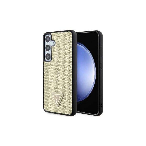 Guess Rhinestone Triangle Samsung Galaxy S24+ Tok - Arany/Fekete