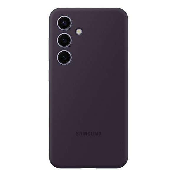Samsung Galaxy S24 SM-S921, Szilikon tok, sötétlila, gyári