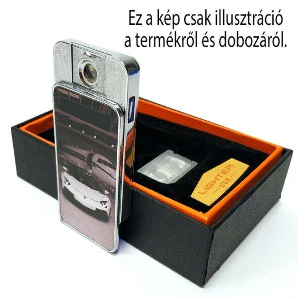 Fényképes kétoldalas USB öngyújtó a Te fotóddal és feliratoddal
(dobozban)