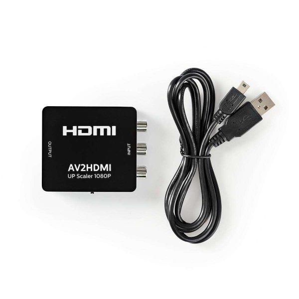 HDMI ™ Converter | 3x RCA Female | HDMI™ Kimenet | 1 irányú | 1080p | 1.65
Gbps | ABS | Antracit