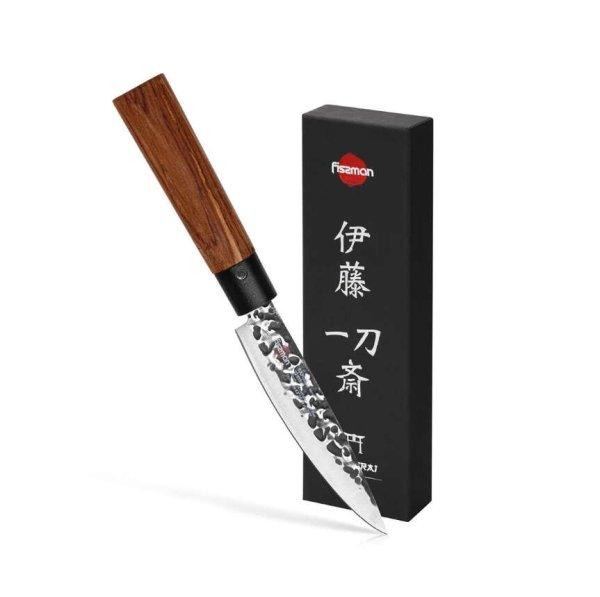 Fissman-Kensei Ittosai szeletelő kés, AUS-8 acél, 11 cm, ezüst/barna
