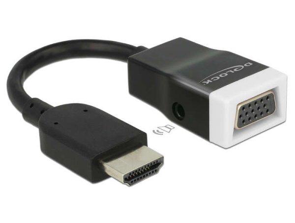 DeLock 65587 HDMI-A male to VGA female átalakító audió funkcióval