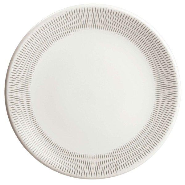 6 daraboss Cesiro szett: Arktik fehér gyémántos szalaggal díszített , 20
cm-es deszert tányér