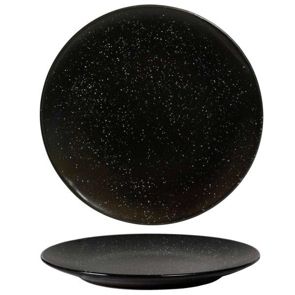 6 darabos Cesiro szett: Fekete fehér pontokkal 20 cm-es deszert tányér