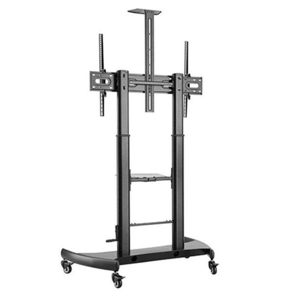 Gembird - Height adjustable TV floor stand with caster wheels 60