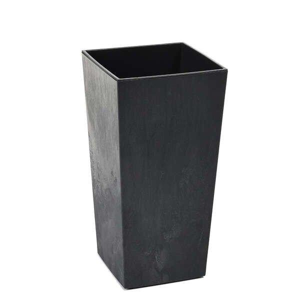 FINEZJA kaspó 400x400 - fekete beton
