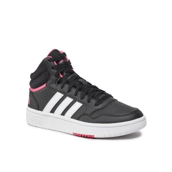 ADIDAS-Hoops 3.0 Mid core black/cloud white/pink fusion