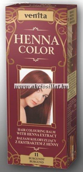 Venita Henna Color gyógynövényes krémhajfesték 75ml 11 Burgundy