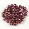 Cseh csiszolt goly gyngy - Crystal Purple Gold Luster - 2m