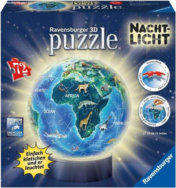 Ravensburger a Föld éjjel - 72 darabos 3D puzzle
