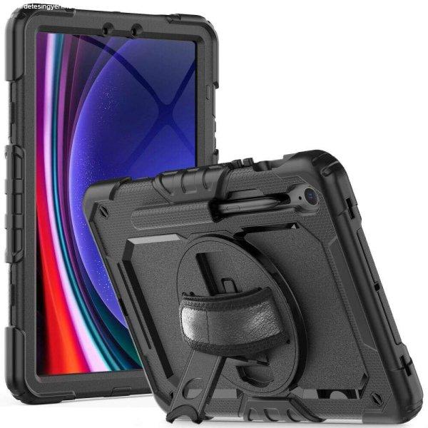 Tablettok Samsung Galaxy Tab S9 FE 10,9 coll (SM-X510, SM-X516) - SOLID360
ütésálló, kitámasztható, fekete tablet tok