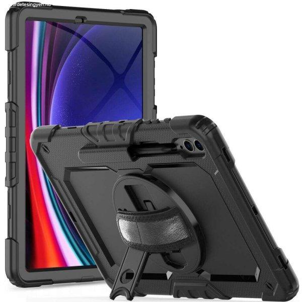 Tablettok Samsung Galaxy Tab S9 FE+ 12,4 coll (SM-X610, SM-X616) - SOLID360
ütésálló, kitámasztható, fekete tablet tok