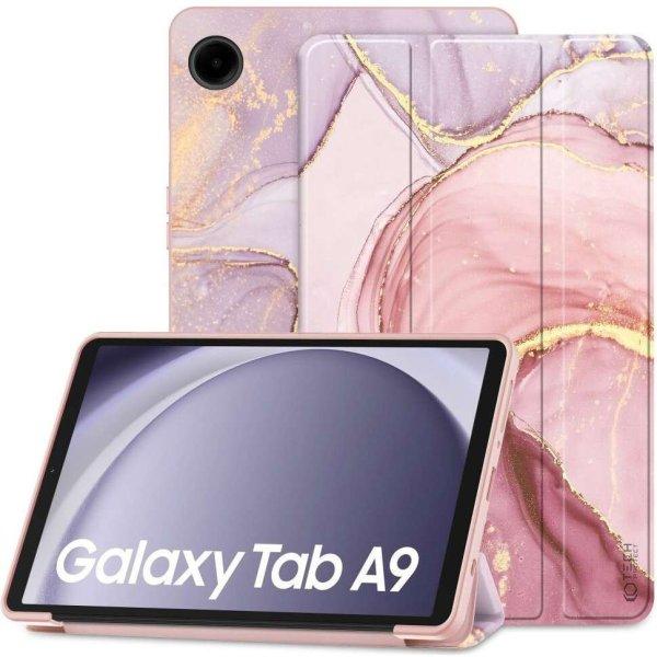 Samsung Galaxy Tab A9 (8.7) SM-X110 / X115, mappa tok, márvány minta, Trifold,
lila/színes (9319456608076)