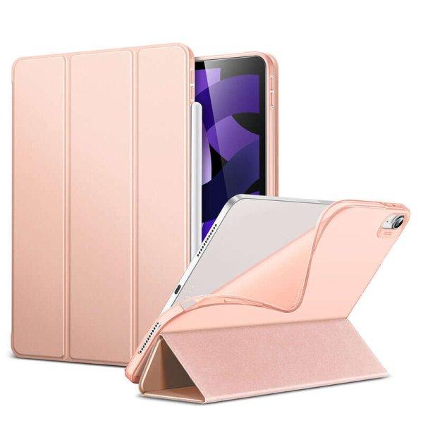iPad Air 4 2020 kompatibilis táblagép tok, Mágneses pár, automatikus
alvás/ébredés, rózsaszínű
