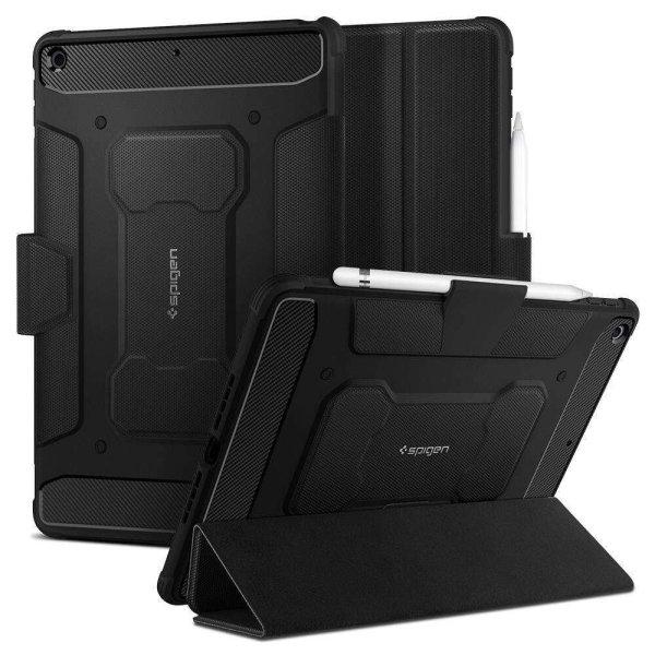 Spigen tablet védőtok, Rugged Armor Apple iPad 10.2 2019/2020/2021, fekete