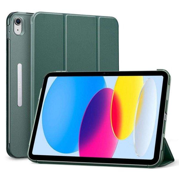 ESR tablet védőtok, Három szakaszos felhajtás Apple iPad 10.9 2022, zöld