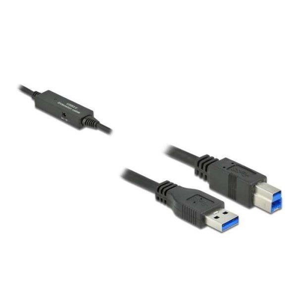Delock aktív USB (USB 3.2 Gen 1) A - USB (USB 3.2 Gen 1) B nyomtatókábel 5m
(85379)