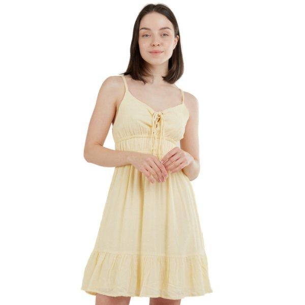 FUNDANGO-Sarah Mono Dress-205-corn Sárga XL