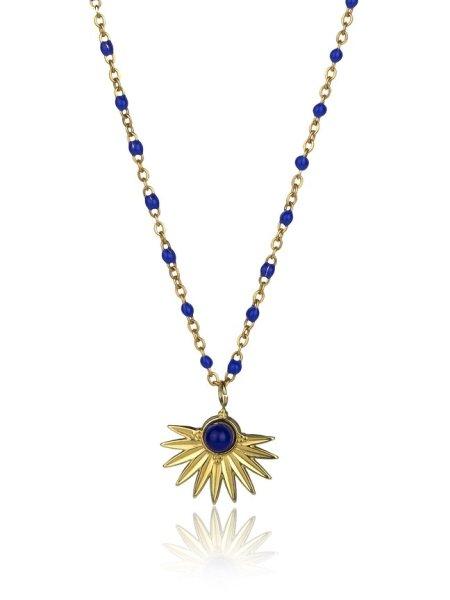 Emily Westwood Női aranyozott nyaklánc kék gyöngyökkel
EWN23039G
