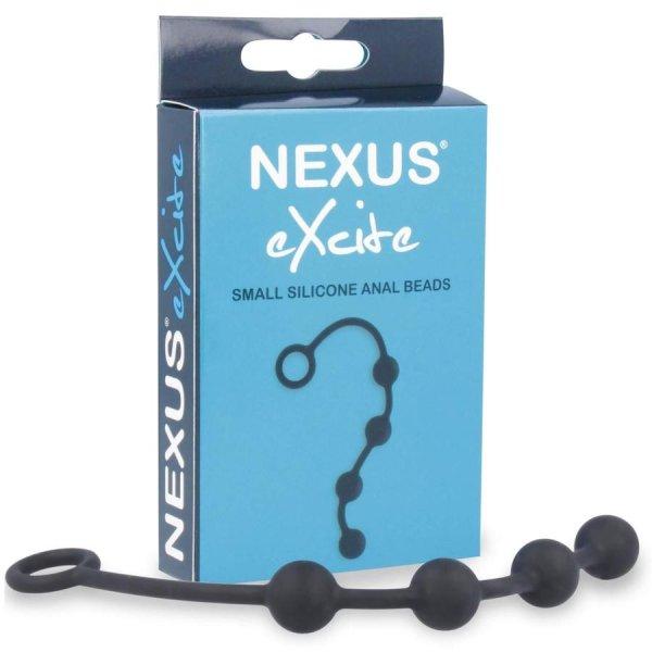 Nexus Excite - kis anális gyöngysor (4 golyós) - fekete