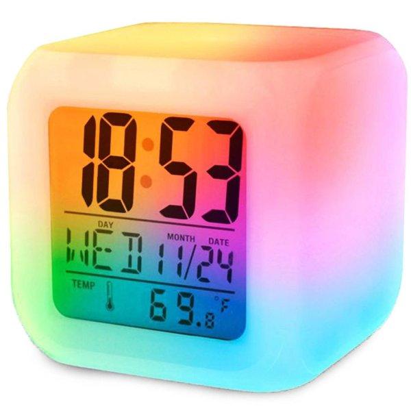 Ébresztőóra LCD, hőmérő
