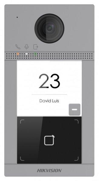 Hikvision DS-KV8113-WME1 (C) Egylakásos IP video-kaputelefon kültéri egység,
kártyaolvasóval, IR-megvilágítás, WiFi, 12 VDC/PoE