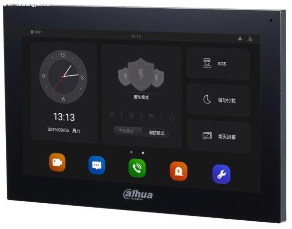 Dahua VTH5341G-W Android IP video-kaputelefon beltéri egység, 10" TFT
érintő kijelző, 1024x600 felbontás, wifi