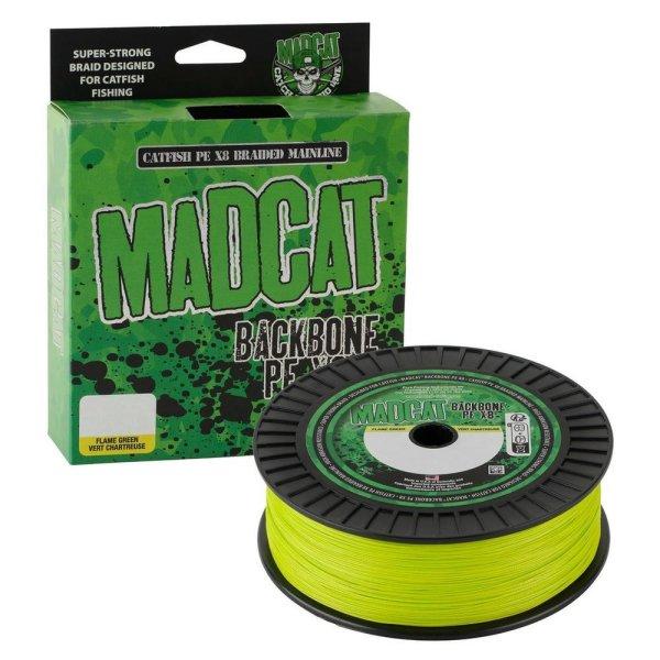 Madcat BackBone PE X8-Braid 600m 0.40mm 40.9kg Hi Vis Green harcsás zsinór
(1600430)