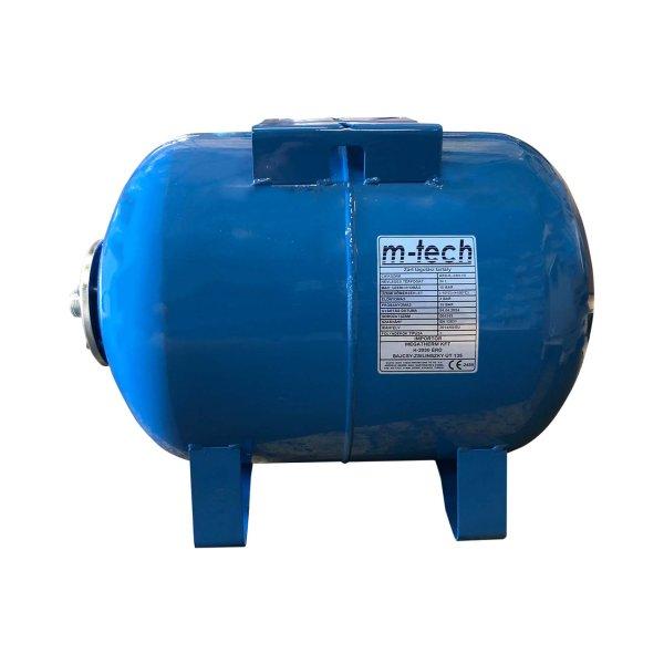 m-tech 100 L (10 bar) hidrofortartály, fekvő kivitel, kék színben,
cserélhető EPDM membrán